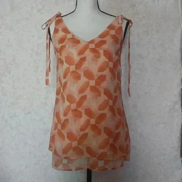 Cabi Pinwheel Sleeveless Top with Ties Size XS - Picture 1 of 6